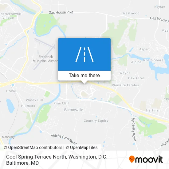 Cool Spring Terrace North map