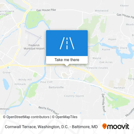 Cornwall Terrace map