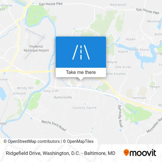 Ridgefield Drive map