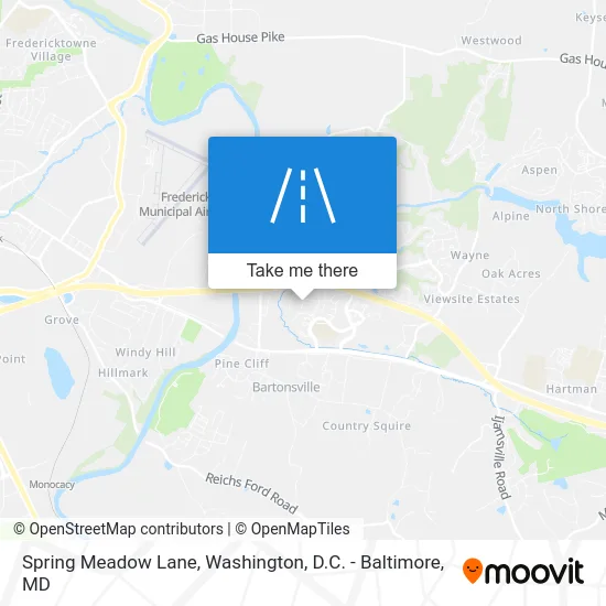 Spring Meadow Lane map