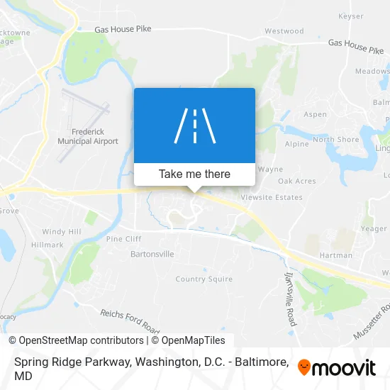 Spring Ridge Parkway map