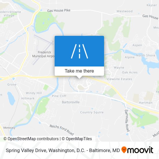 Spring Valley Drive map