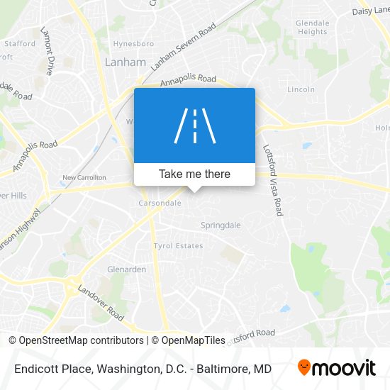 Mapa de Endicott Place