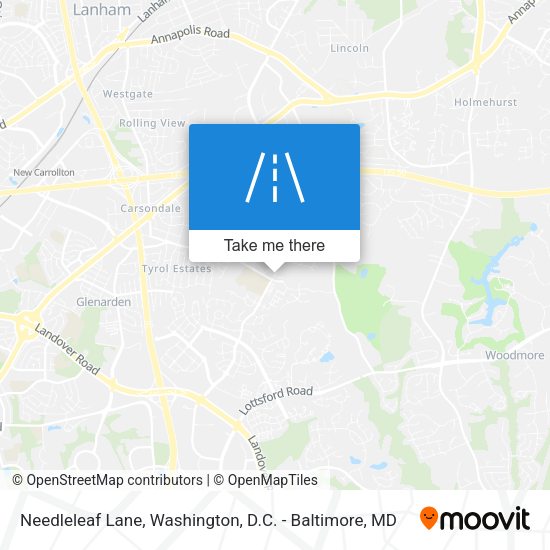 Mapa de Needleleaf Lane