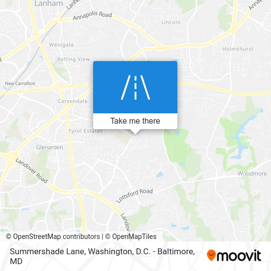 Summershade Lane map