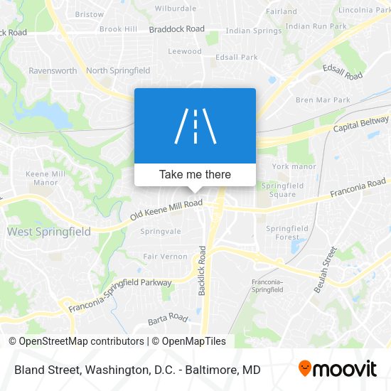 Bland Street map