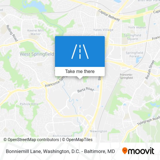 Bonniemill Lane map