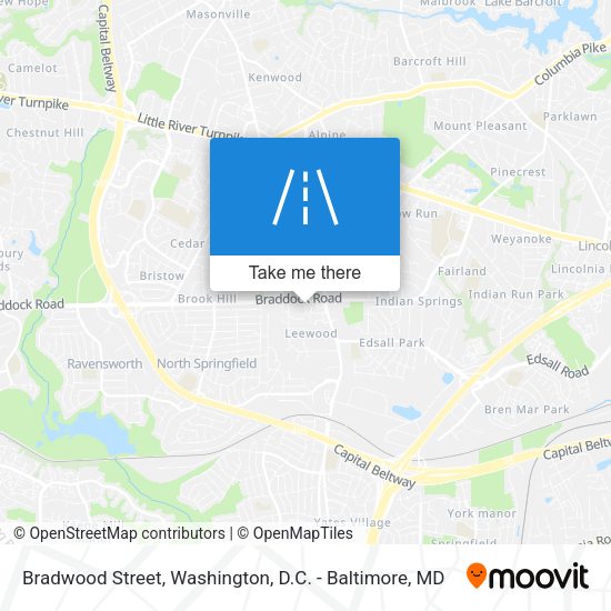 Bradwood Street map