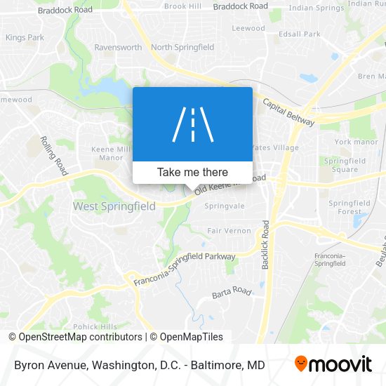 Byron Avenue map