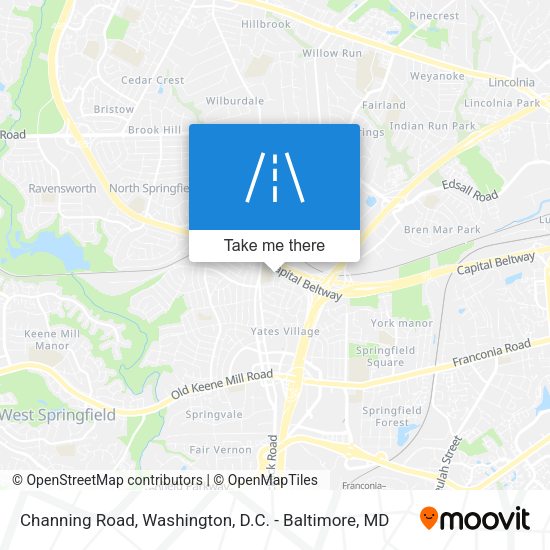 Mapa de Channing Road