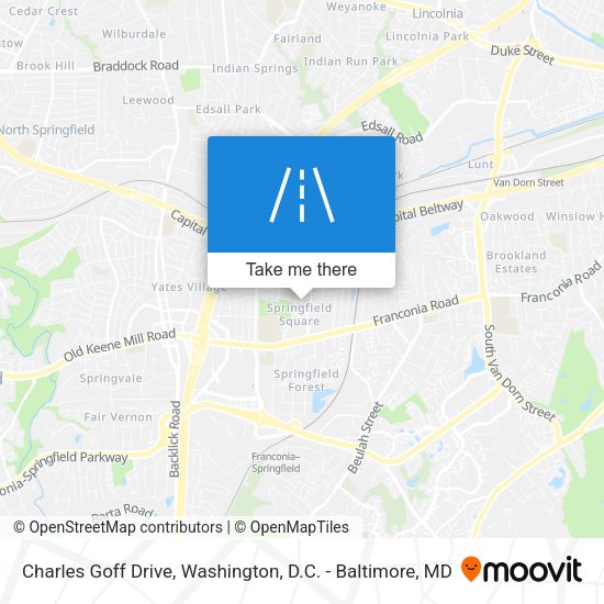 Charles Goff Drive map