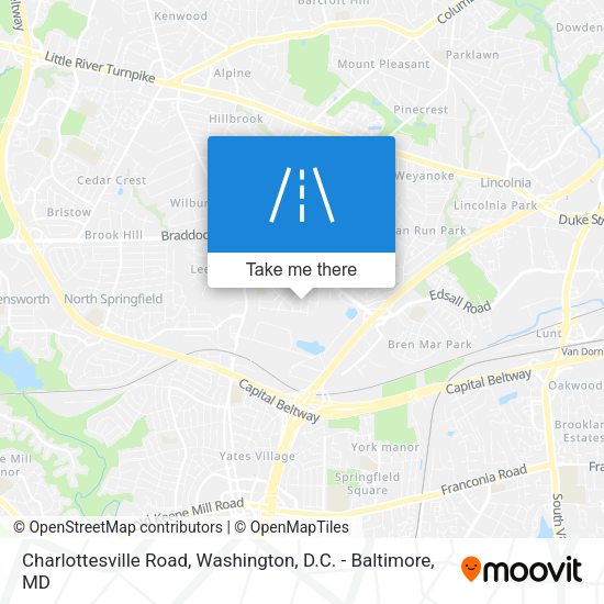 Mapa de Charlottesville Road