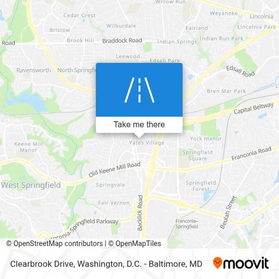 Clearbrook Drive map