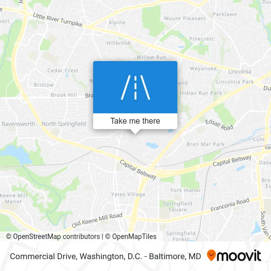 Commercial Drive map