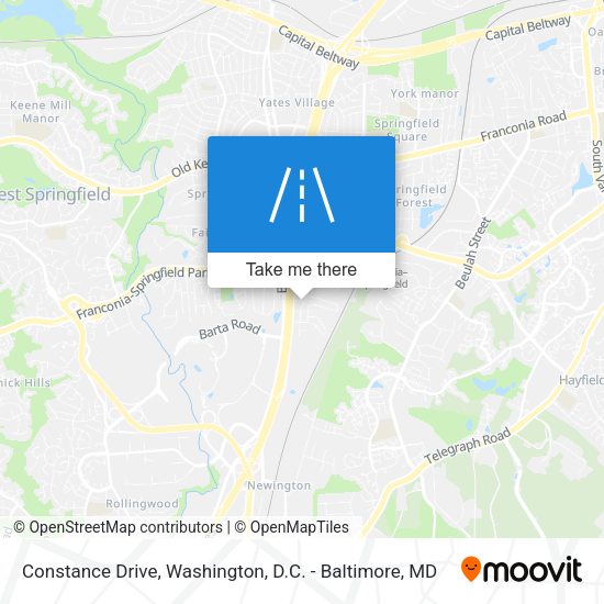 Mapa de Constance Drive