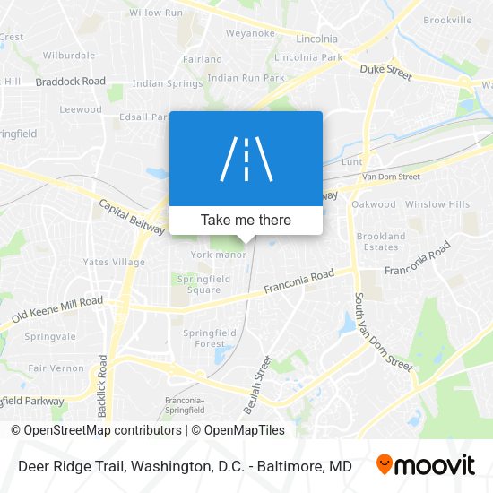 Deer Ridge Trail map