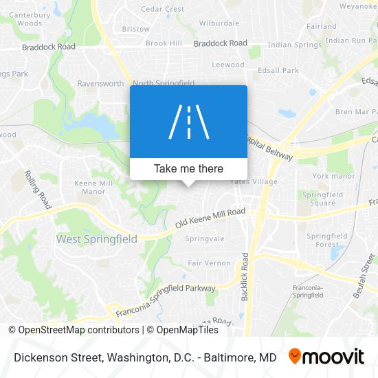 Mapa de Dickenson Street