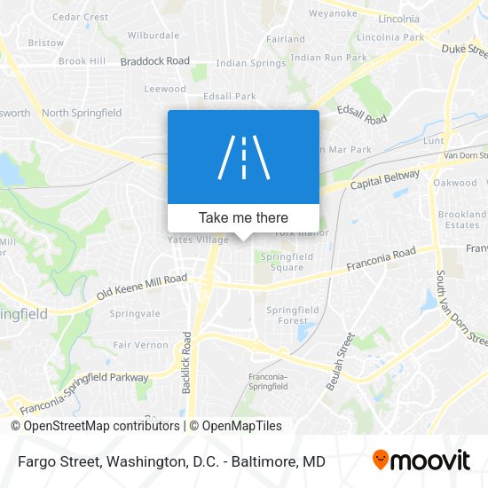Mapa de Fargo Street