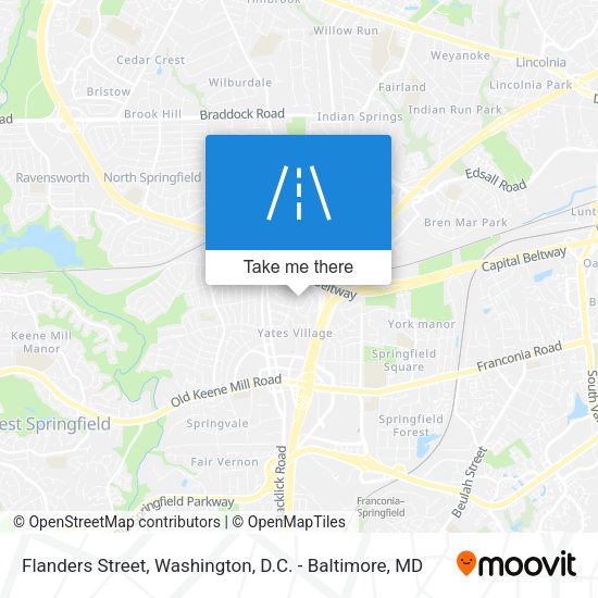 Flanders Street map