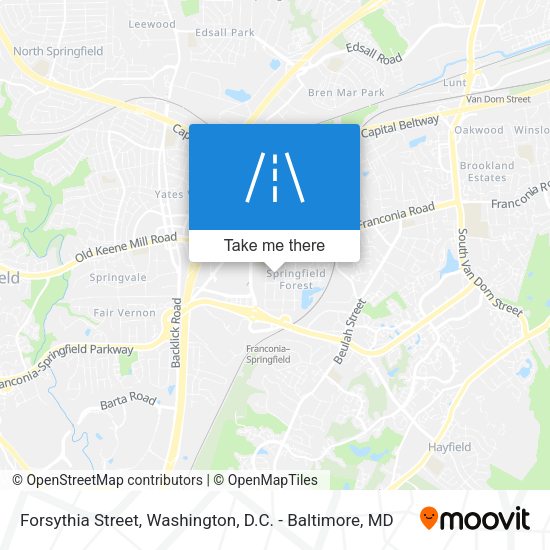 Forsythia Street map