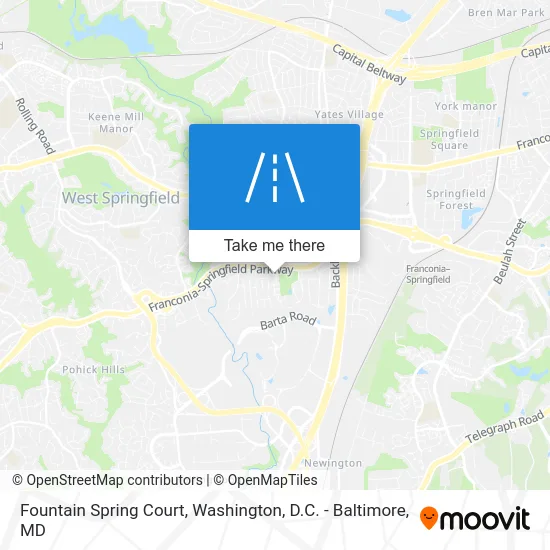 Fountain Spring Court map