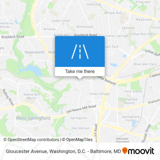 Mapa de Gloucester Avenue