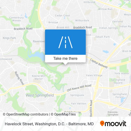 Havelock Street map