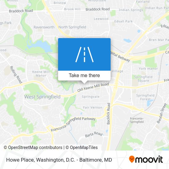 Mapa de Howe Place