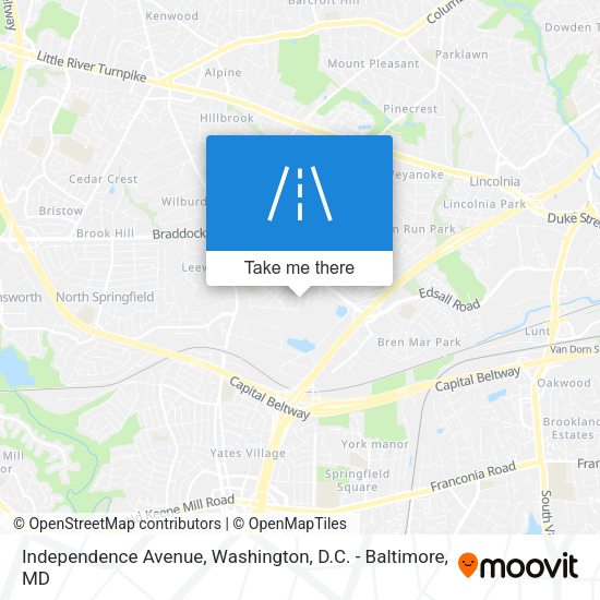 Independence Avenue map