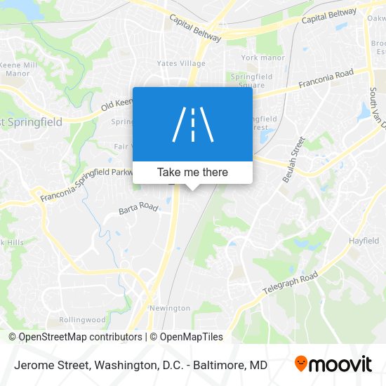 Jerome Street map