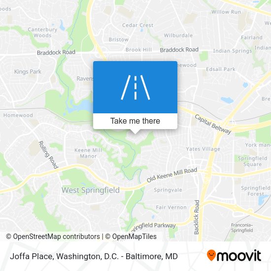 Joffa Place map