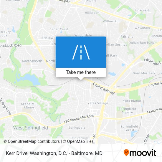 Mapa de Kerr Drive