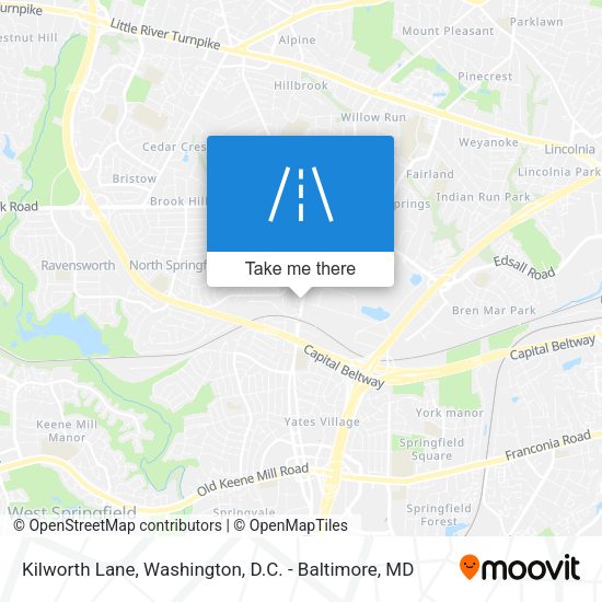 Kilworth Lane map