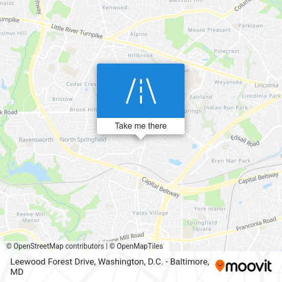 Leewood Forest Drive map