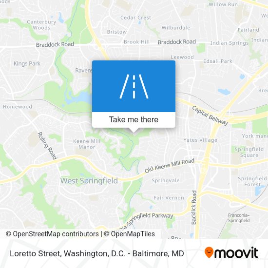 Loretto Street map