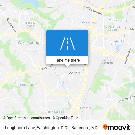 Loughboro Lane map