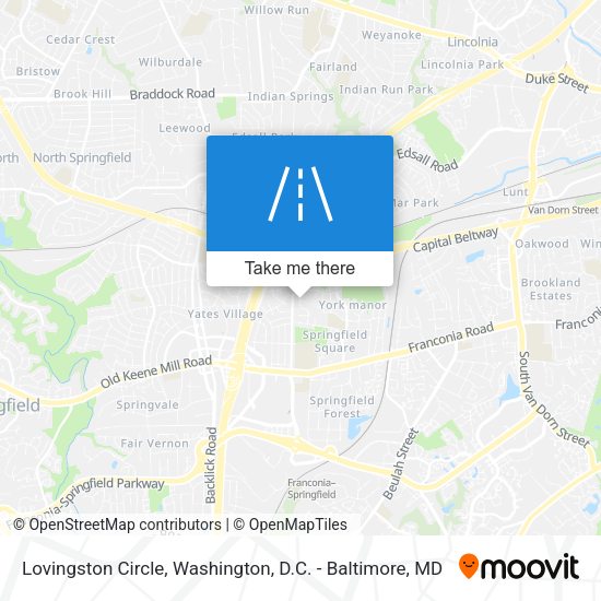 Mapa de Lovingston Circle