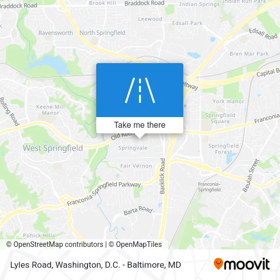 Lyles Road map
