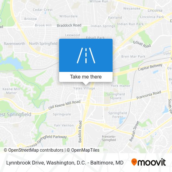 Lynnbrook Drive map