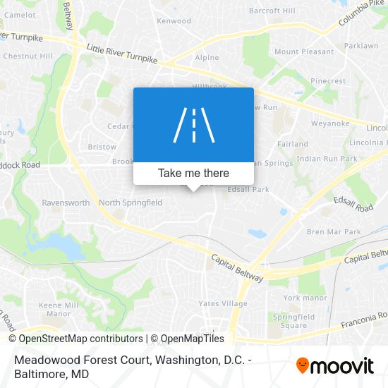 Meadowood Forest Court map