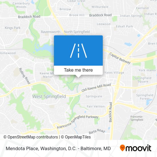 Mendota Place map
