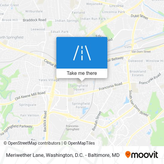 Mapa de Meriwether Lane