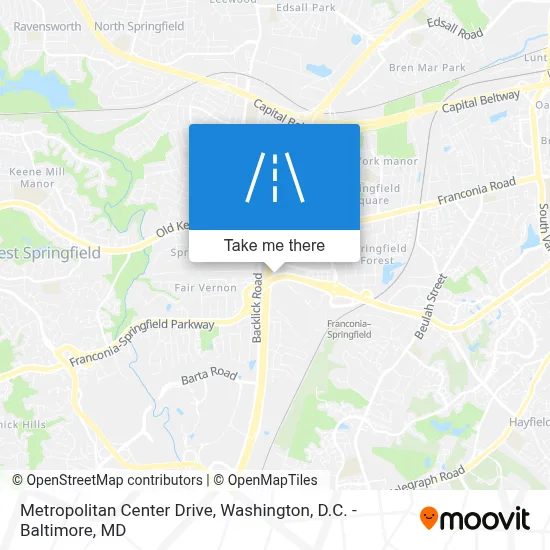 Metropolitan Center Drive map