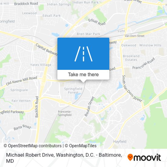 Mapa de Michael Robert Drive