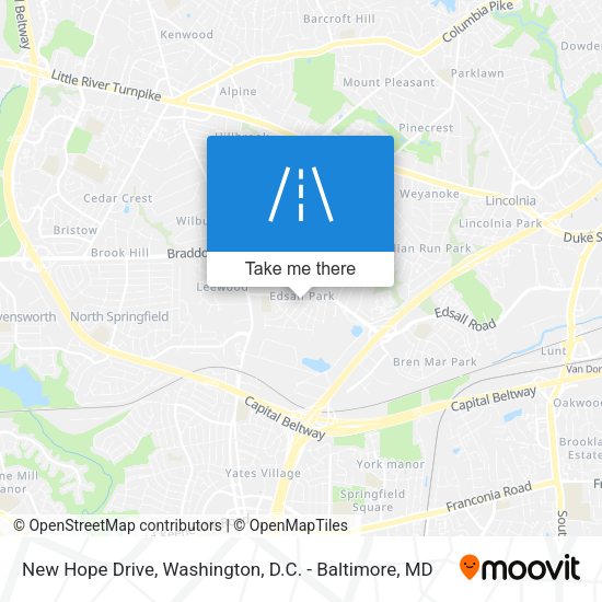 New Hope Drive map