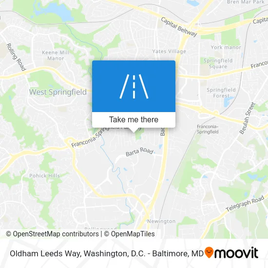 Oldham Leeds Way map