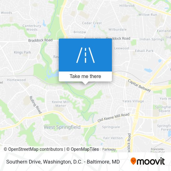 Southern Drive map