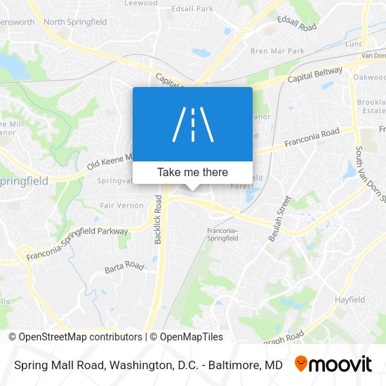 Spring Mall Road map