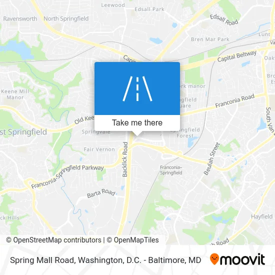 Spring Mall Road map