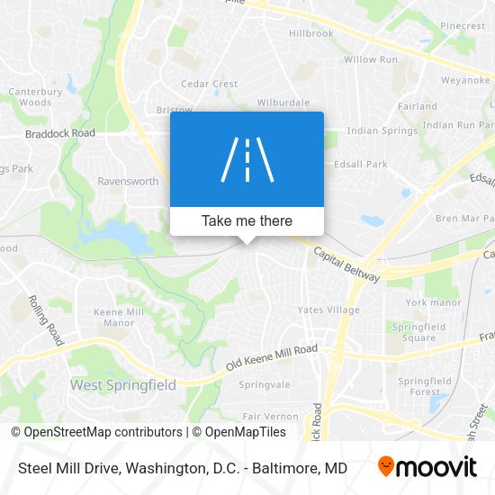Steel Mill Drive map